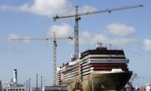 El Europa 2 va tomando forma en STX Saint-Nazaire Imagen del Europa 2 en los astilleros Saint Nazaire
